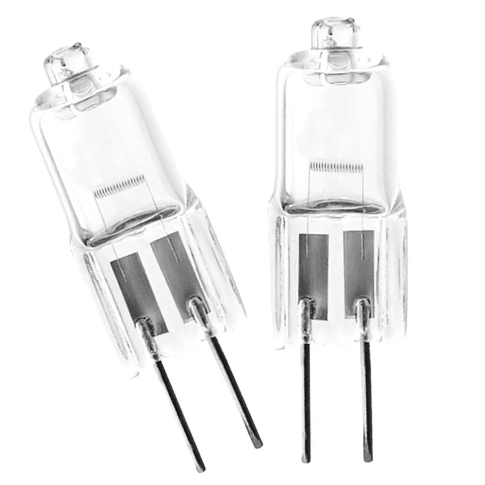 12 Pack Bi-Pin JC Type Halogen Light Bulb Replacements 10W 12V G4 Clear Base NEW