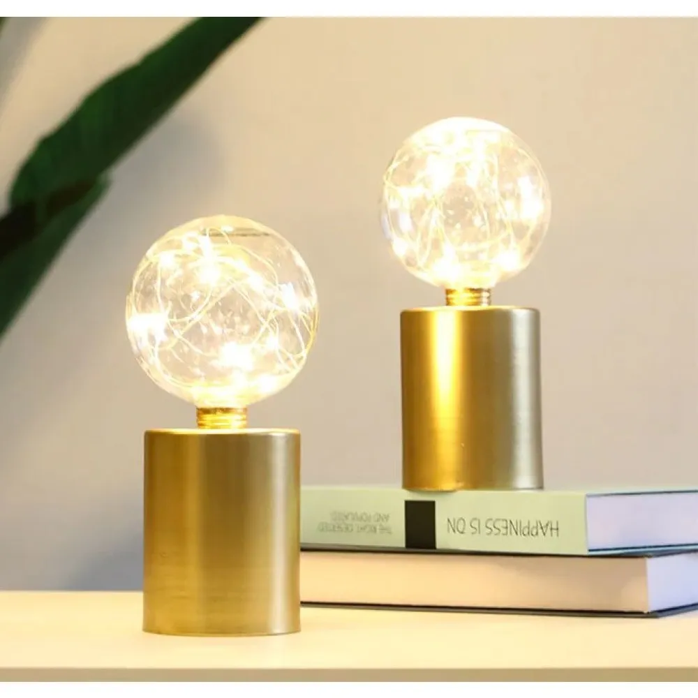 2pcs Portable Cordless Battery Powered Table Lamp for Living Room Home Decor