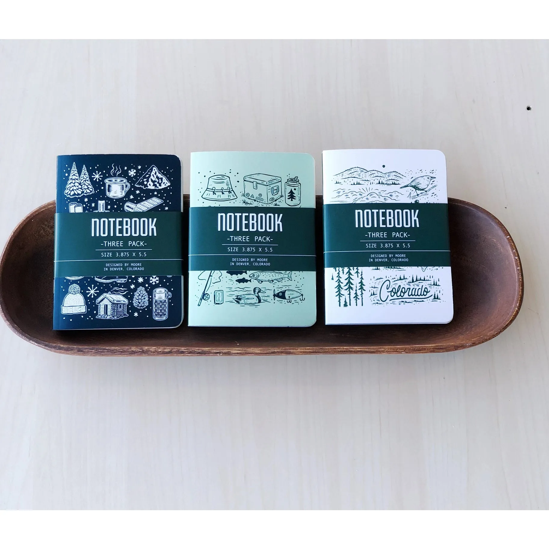 3 Pack Notebook Assortment - Moore Collection