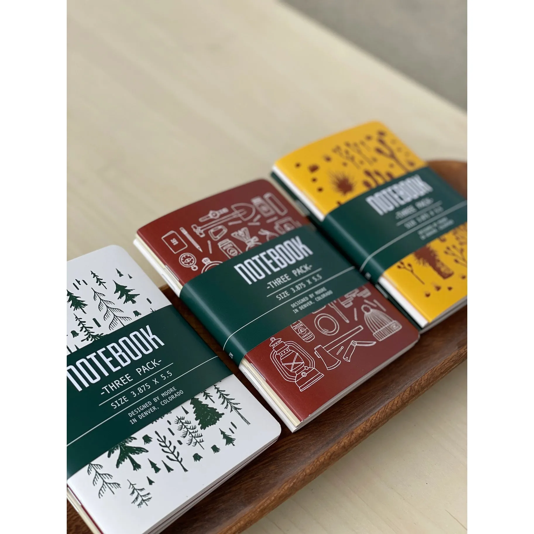 3 Pack Notebook Assortment - Moore Collection