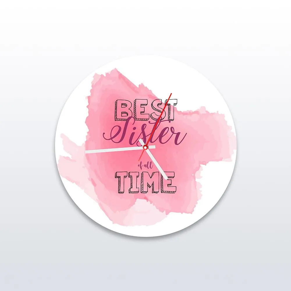 Best Sister of All Time Clock