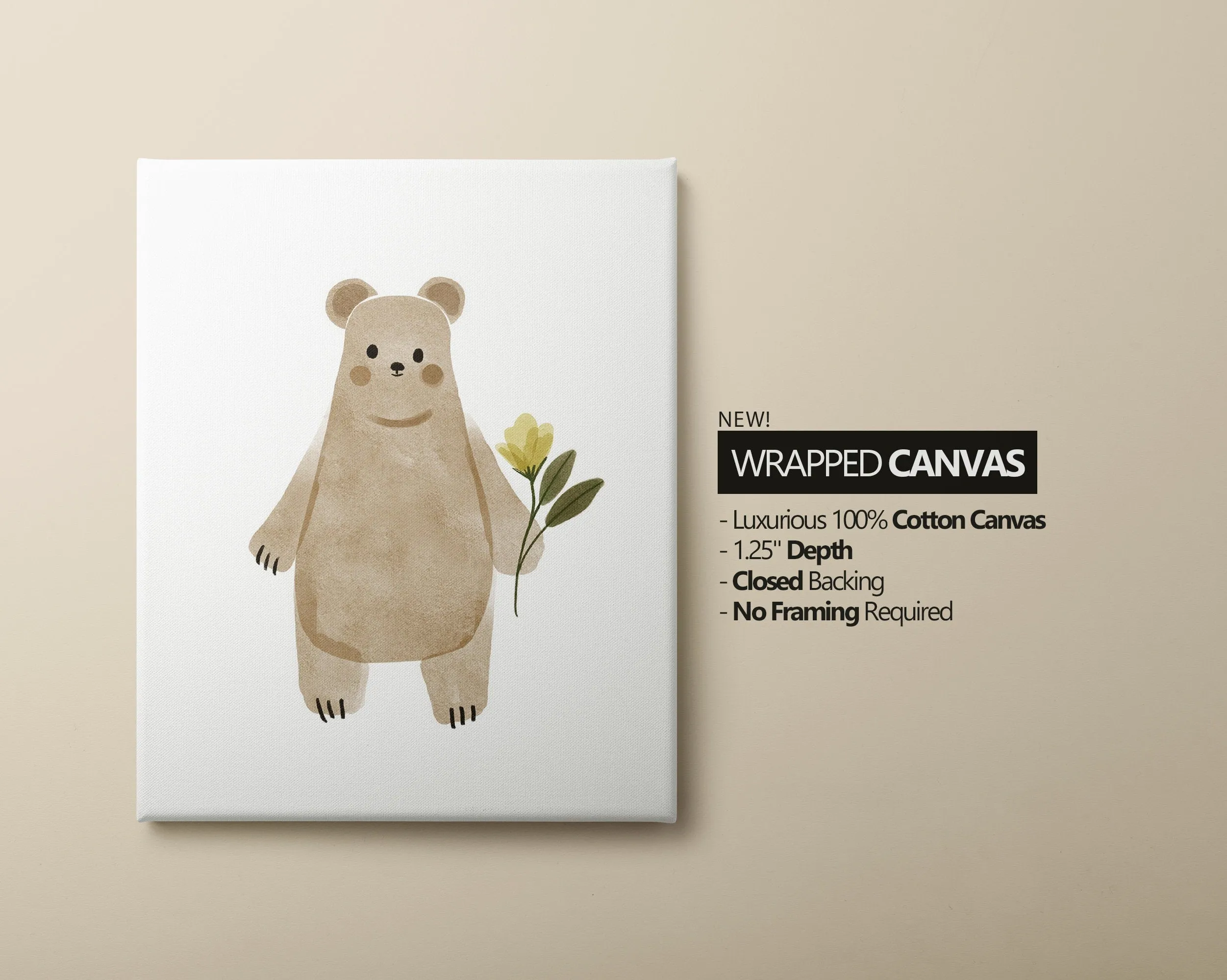 Boho Woodland Floral Animal Set of 3 Nursery Art Prints, Floral Nursery Wall Art, Neutral Nursery Decor, Play Room, Girl Baby Room Ideas,002