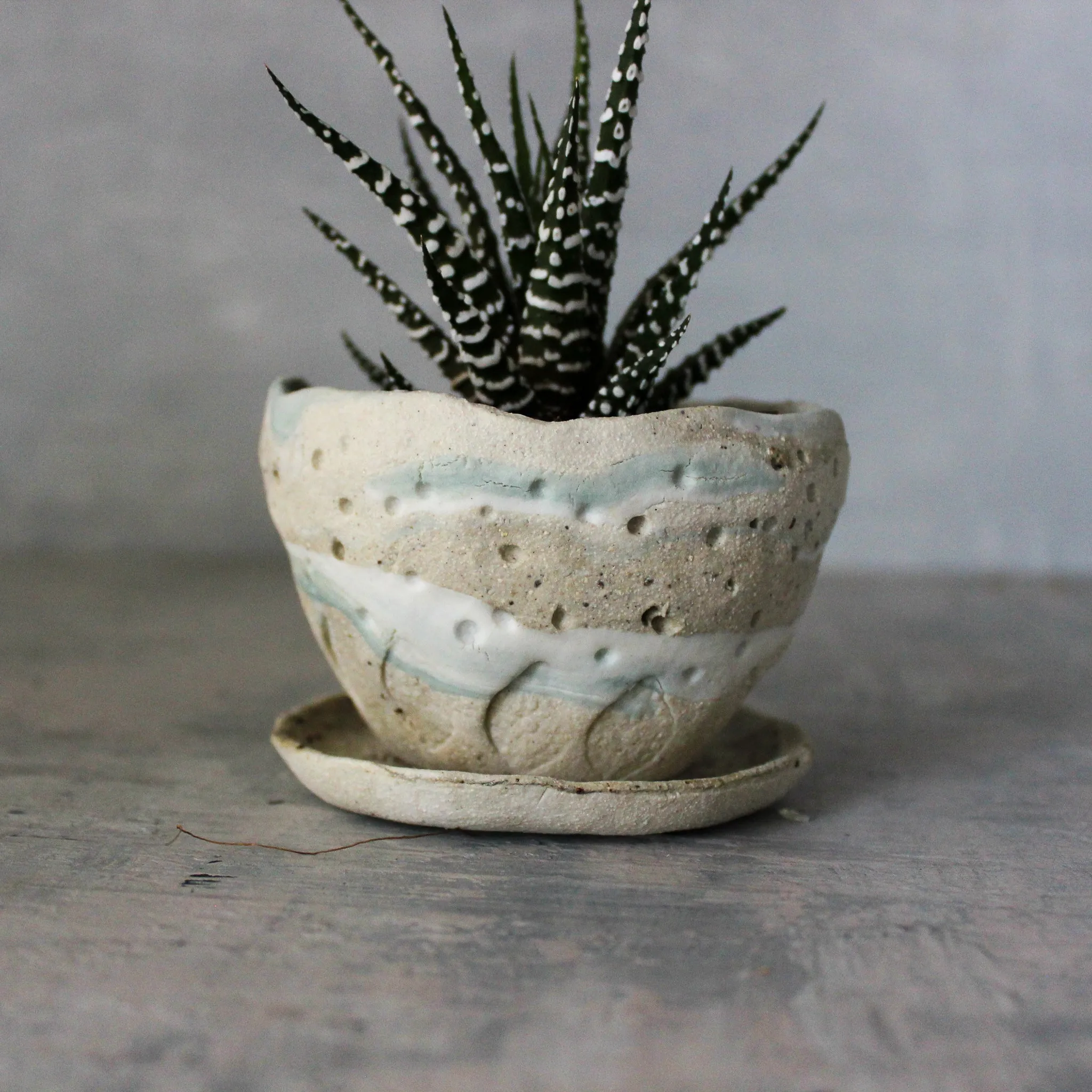 Ceramic Planter & Saucer Sets