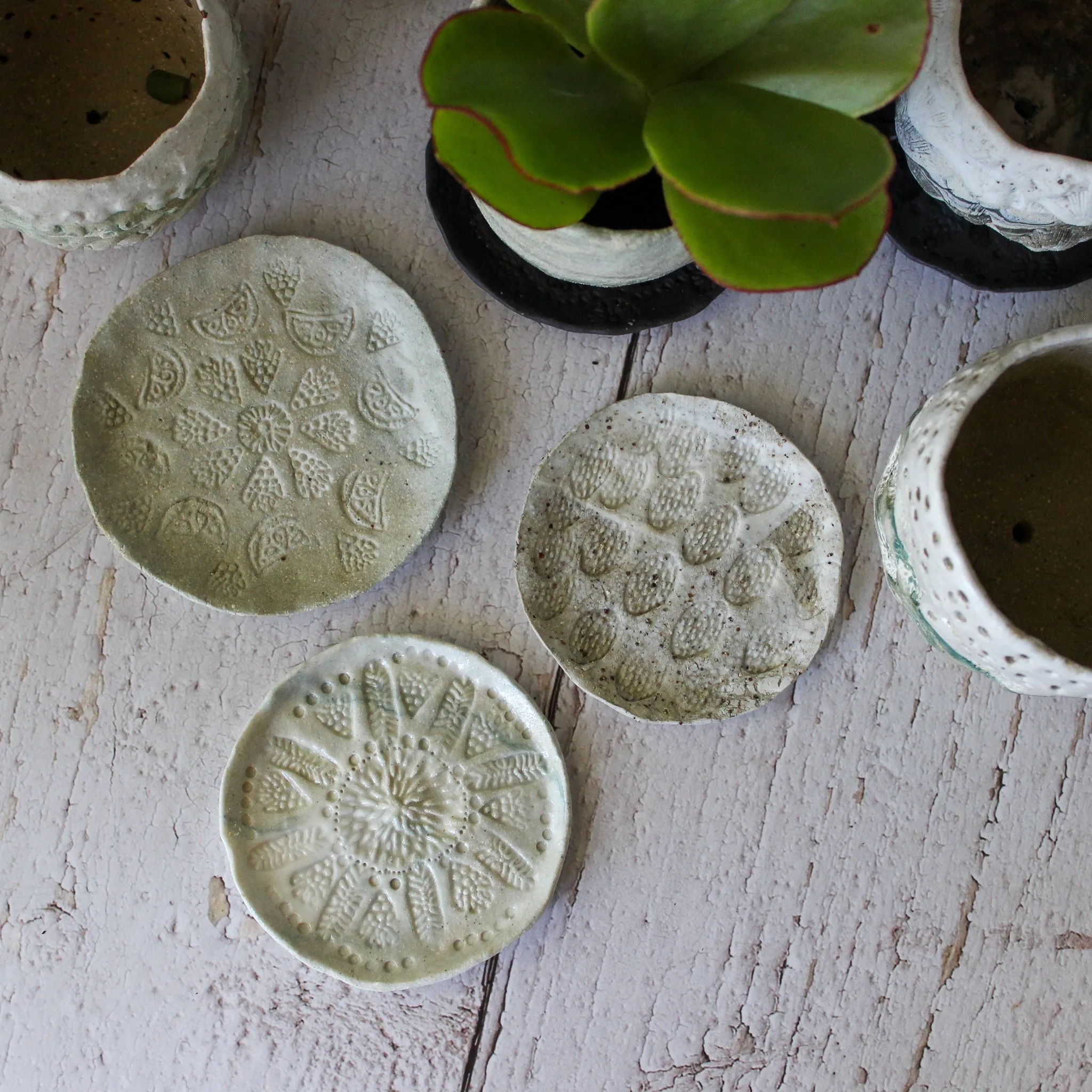 Ceramic Planter & Saucer Sets