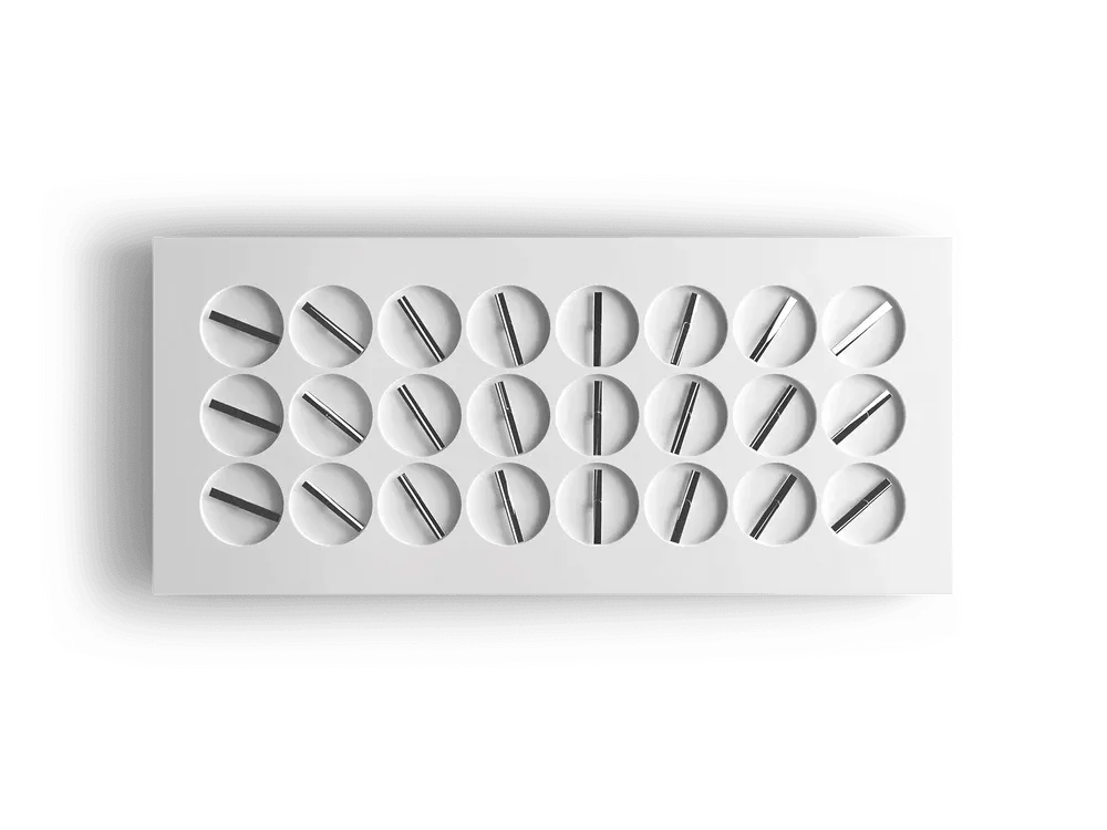 ClockClock 24 – White Sterling Hands