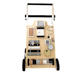 COMMIKI Wooden Multi-functional-عربة أطفال خشبية