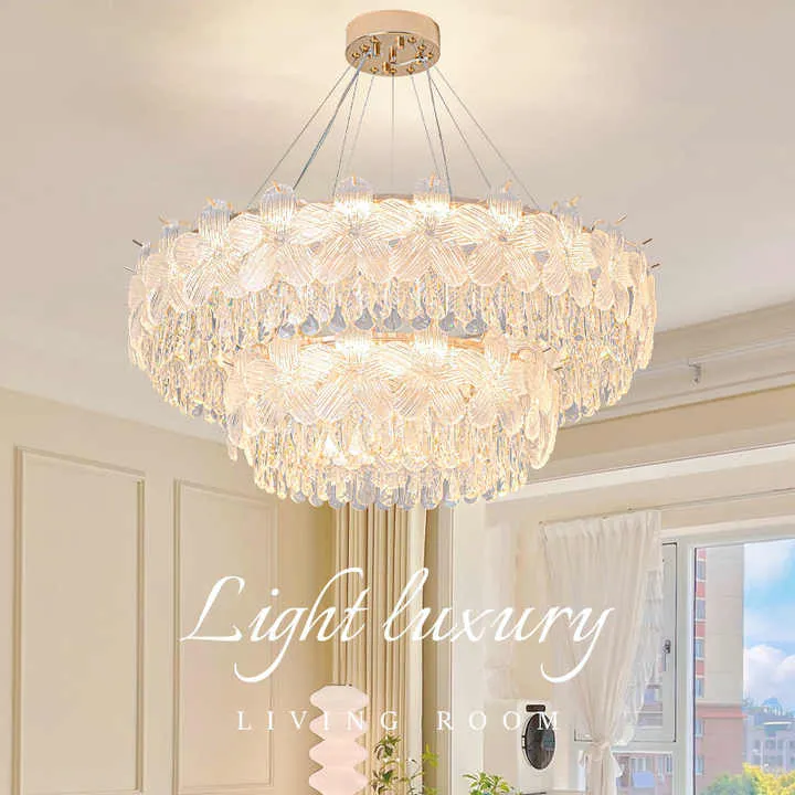 French Cream Style Modern Simple Iron-ثريا حديدية حديثة