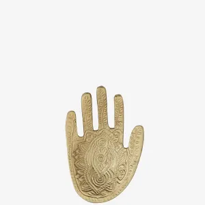 Hamsa Tray Brass