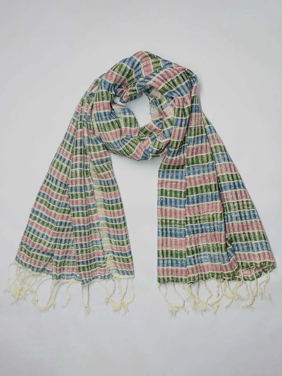 Handwoven Silk Scarf Multicoloured