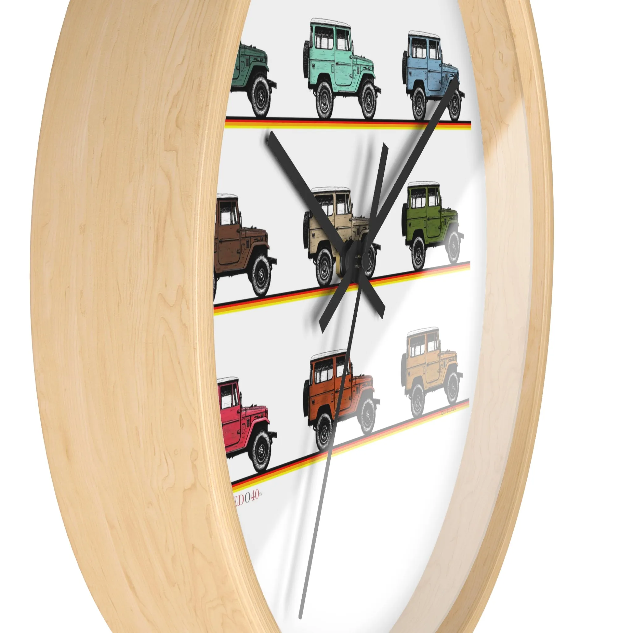 Land Cruiser FJ40 Wall Clock - Reefmonkey Artist Jesse Clark