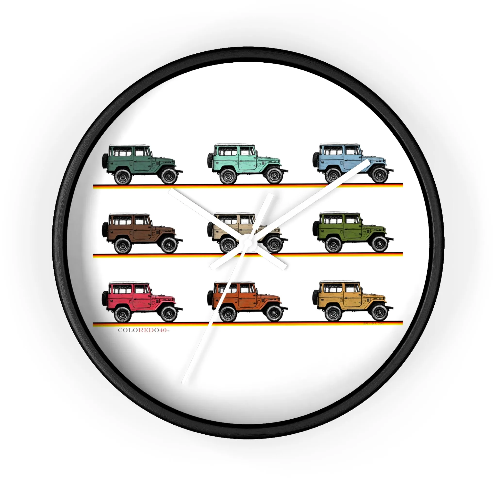 Land Cruiser FJ40 Wall Clock - Reefmonkey Artist Jesse Clark