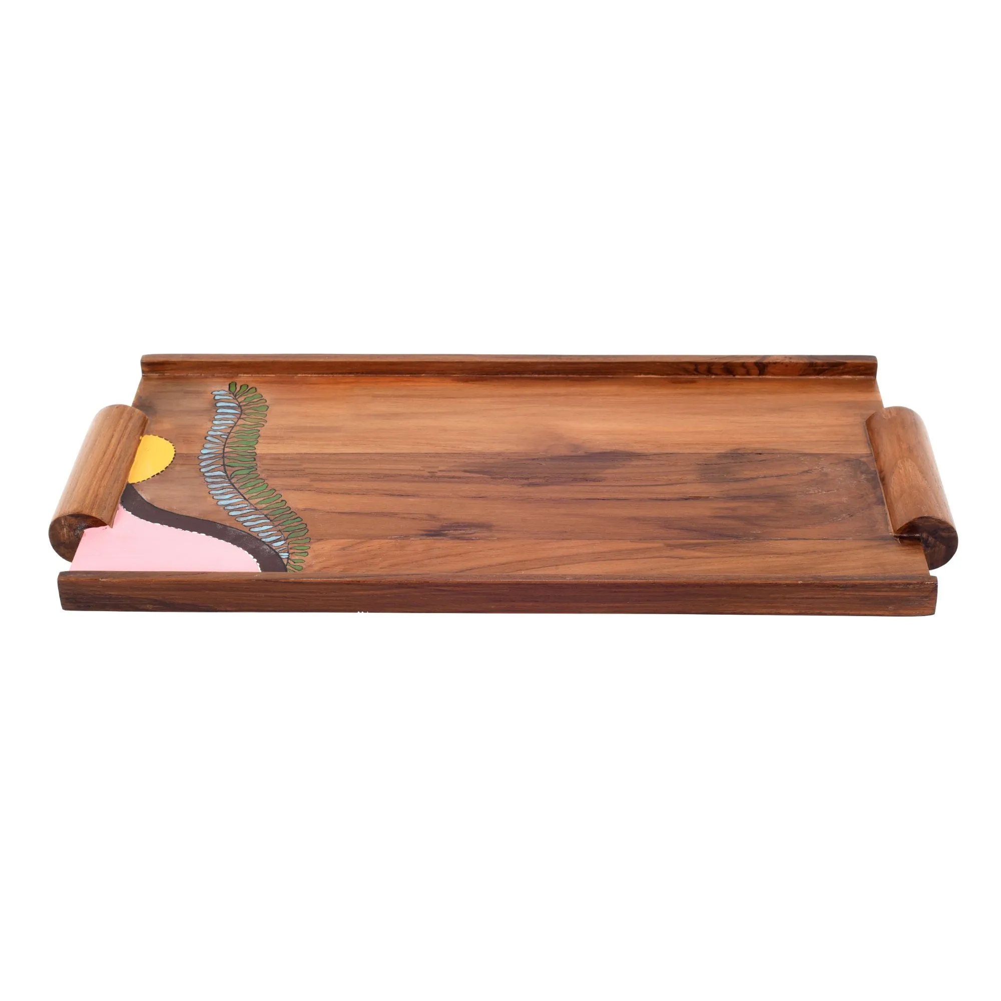 Leaf Patterns Rectangular Serving Trays (16.5x7.5x1)
