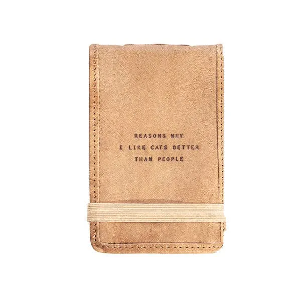Mini Reasons Why I Like Cats Leather Journal