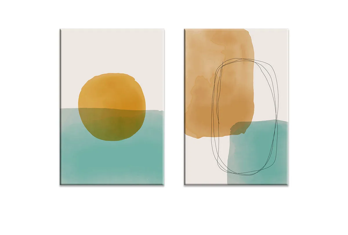 Minimalist Abstract Set 9AB | Abstract Wall Art Print