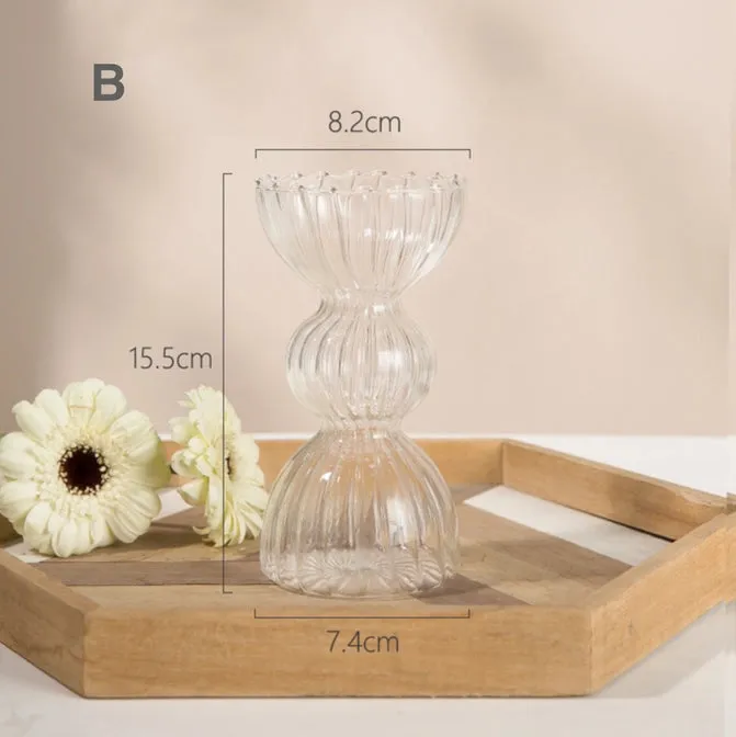 Nordic Table Vase | B (Clear)