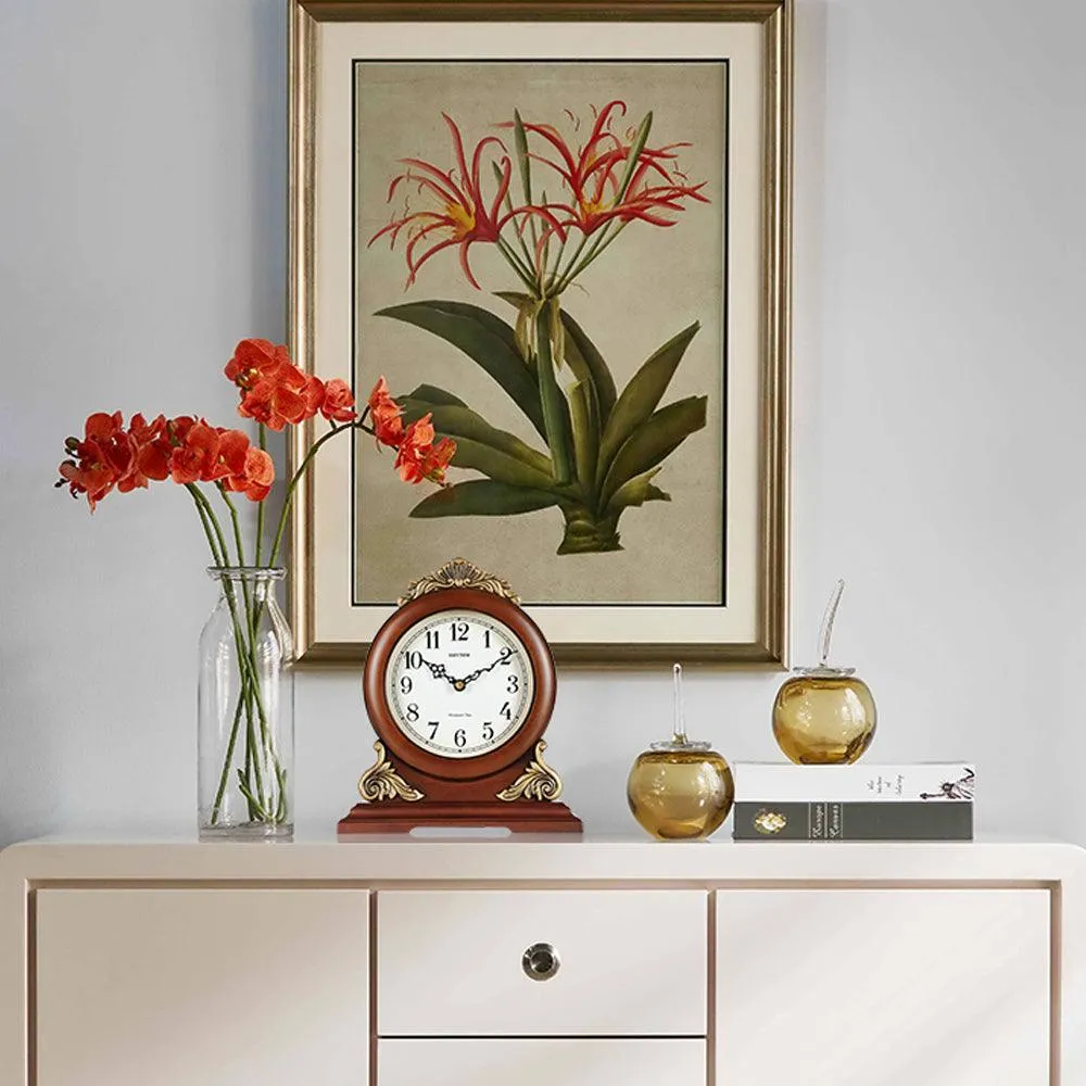 Rhythm Wooden Mantel Clock CRH114FR06