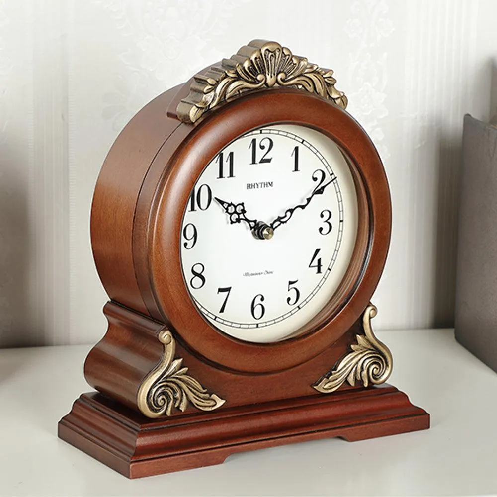 Rhythm Wooden Mantel Clock CRH114FR06