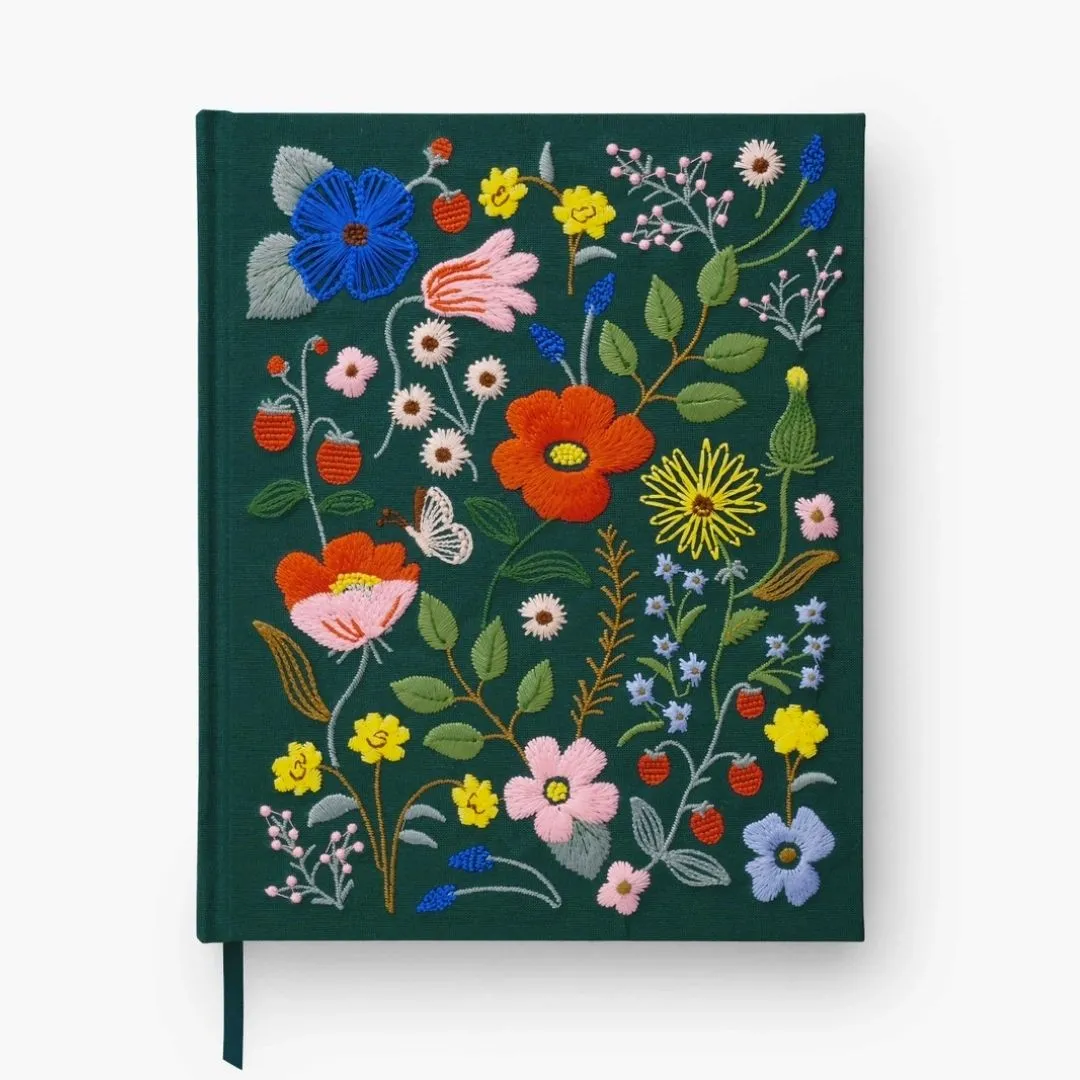 Strawberry Fields Embroidered Sketchbook