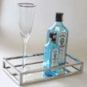 Vanity Rectangle Mirror Trays