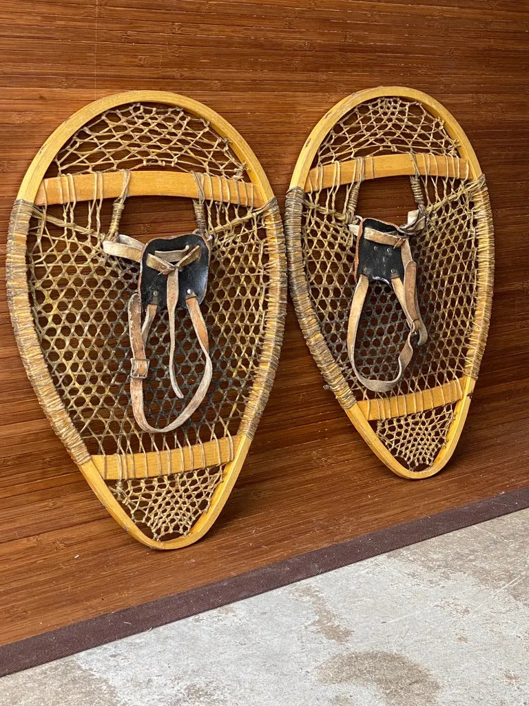 Vintage Canadian Bearpaw Snowshoes