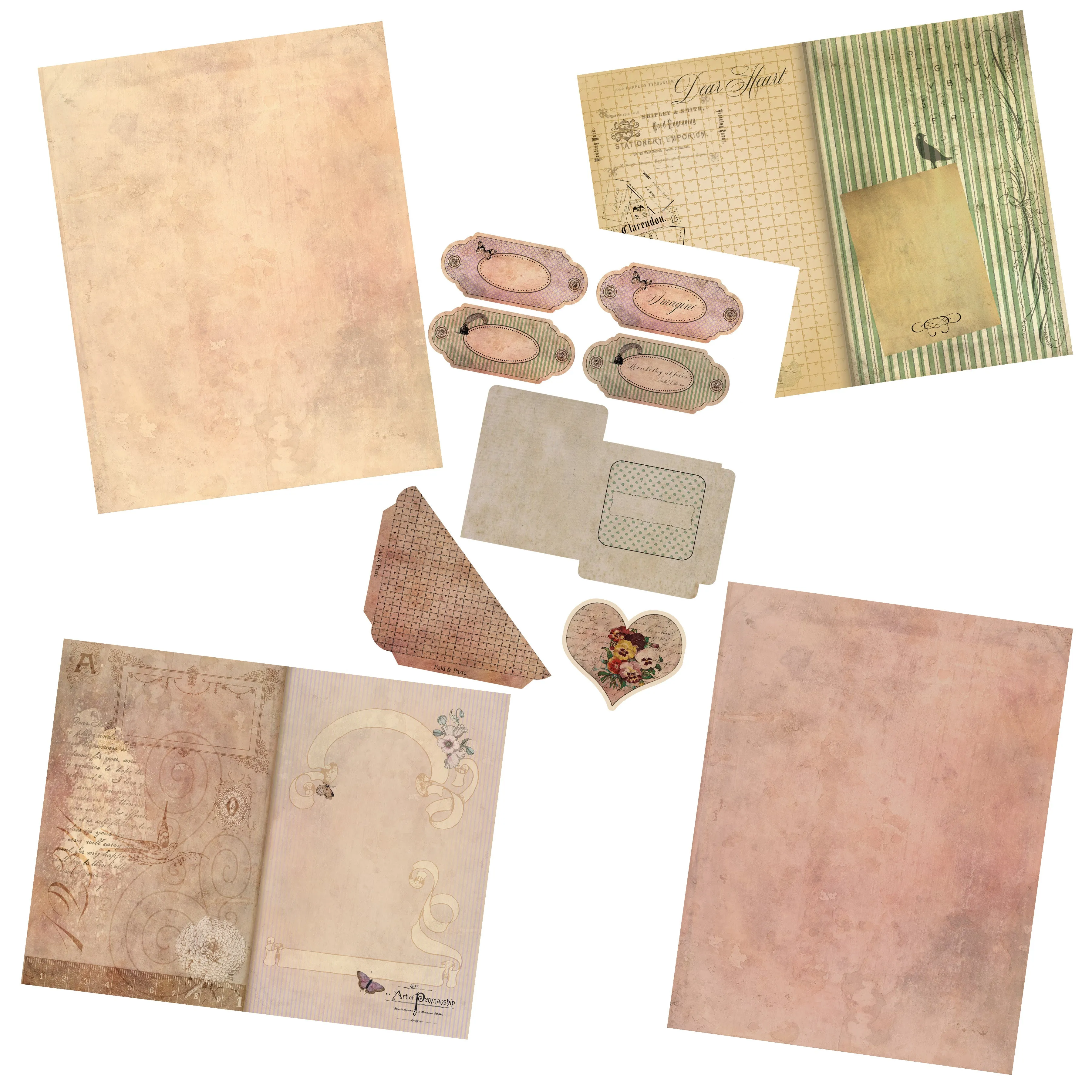 Vintage Writing Junk Journal Pack - 7205