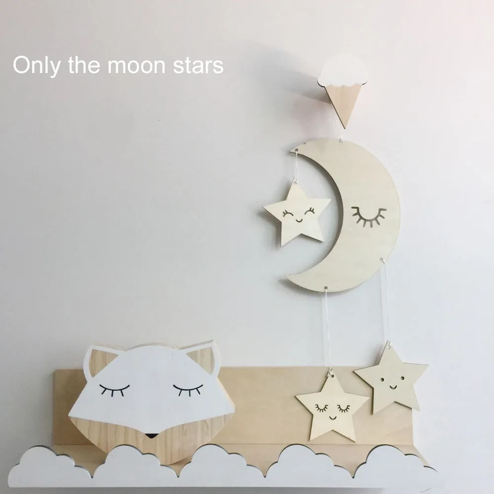 Wooden Moon Nursery Decor