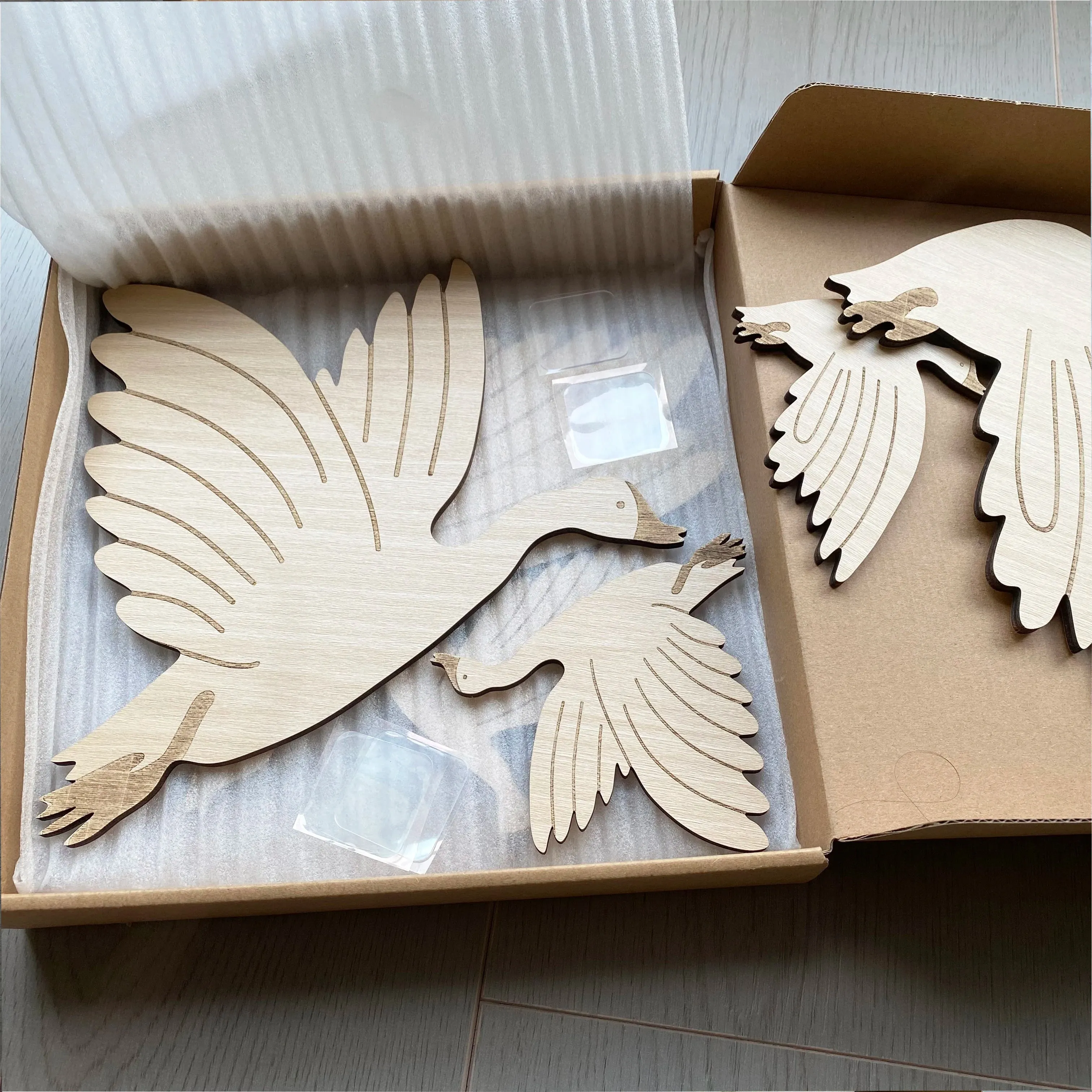 Wooden WildGeese Wall Stickers Set